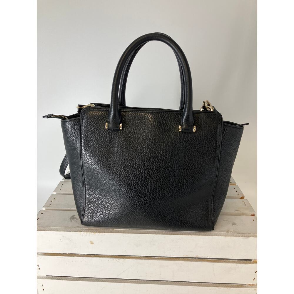 KATE SPADE BLACK PEBBLED LEATHER WOMENS MEDIUM CROSSBODY BAG - Picture 3 of 16